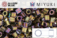 MIYUKI Delica® Seed Beads (DBLC0022) 8/0 Hex Cut Large - Metallic Dark Bronze