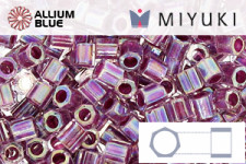 MIYUKI Delica® Seed Beads (DBLC0051) 8/0 Hex Cut Large - Crystal AB