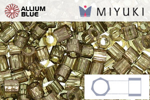MIYUKI Delica® Seed Beads (DBLC0123) 8/0 Hex Cut Large - Transparent Smoky Olive Luster - Haga Click en la Imagen para Cerrar