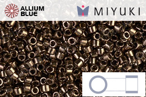 MIYUKI Delica® Seed Beads (DB0022) 11/0 Round - Metallic Dark Bronze - Click Image to Close