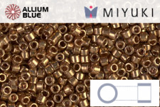 MIYUKI Delica® Seed Beads (DB0410) 11/0 Round - Galvanized Yellow Gold