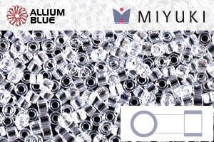 MIYUKI Delica® Seed Beads (DB0050) 11/0 Round - Crystal Luster