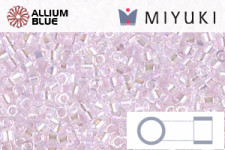 MIYUKI Delica® Seed Beads (DB0070) 11/0 Round - Coral Lined Crystal Luster