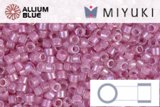 MIYUKI Delica® Seed Beads (DB0065) 11/0 Round - Lined Topaz AB