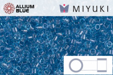 MIYUKI Delica® Seed Beads (DB0113) 11/0 Round - Transparent Blue Luster