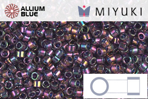 MIYUKI Delica® Seed Beads (DB0128) 11/0 Round - Plum Gold Luster