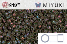 MIYUKI Delica® Seed Beads (DB0131) 11/0 Round - Opaque Dark Olive Luster