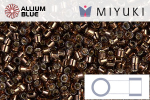 MIYUKI Delica® Seed Beads (DB0150) 11/0 Round - Silver Lined Root Beer - 關閉視窗 >> 可點擊圖片