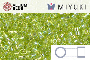MIYUKI Delica® Seed Beads (DB0174) 11/0 Round - Transparent Chartreuse AB - Haga Click en la Imagen para Cerrar