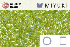 MIYUKI Delica® Seed Beads (DB0174) 11/0 Round - Transparent Chartreuse AB