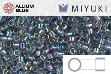 MIYUKI Delica® Seed Beads (DB0179) 11/0 Round - Transparent Gray AB