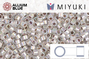 MIYUKI Delica® Seed Beads (DB0223) 11/0 Round - Silver Lined Opal AB - 關閉視窗 >> 可點擊圖片