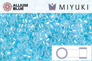 MIYUKI Delica® Seed Beads (DB0239) 11/0 Round - Aqua Ceylon - Haga Click en la Imagen para Cerrar