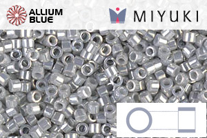 MIYUKI Delica® Seed Beads (DB0252) 11/0 Round - Opaque Gray Luster - 關閉視窗 >> 可點擊圖片