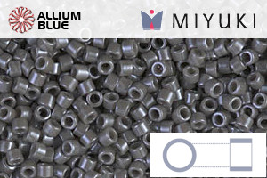 MIYUKI Delica® Seed Beads (DB0268) 11/0 Round - Opaque Blueberry Luster - 關閉視窗 >> 可點擊圖片