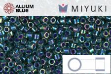 MIYUKI Delica® Seed Beads (DB0276) 11/0 Round - Lined Emerald AB