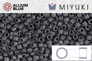 MIYUKI Delica® Seed Beads (DB0306) 11/0 Round - Matte Metallic Slate - 關閉視窗 >> 可點擊圖片