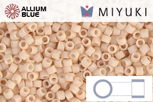 MIYUKI Delica® Seed Beads (DB0353) 11/0 Round - Matte Opaque Antique Beige - 關閉視窗 >> 可點擊圖片