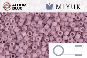 MIYUKI Delica® Seed Beads (DB0355) 11/0 Round - Matte Opaque Dusty Orchid - 關閉視窗 >> 可點擊圖片