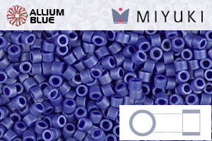 MIYUKI Delica® Seed Beads (DB0361) 11/0 Round - Matte Opaque CobaLight Luster - 關閉視窗 >> 可點擊圖片