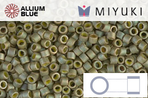 MIYUKI Delica® Seed Beads (DB0372) 11/0 Round - Matte Opaque Light Olive Luster - 关闭视窗 >> 可点击图片