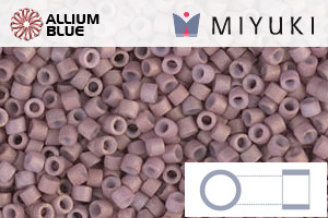 MIYUKI Delica® Seed Beads (DB0379) 11/0 Round - Matte Opaque Dusty Mauve Luster - 關閉視窗 >> 可點擊圖片