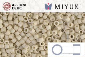 MIYUKI Delica® Seed Beads (DB0388) 11/0 Round - Matte Opaque Bone - 關閉視窗 >> 可點擊圖片