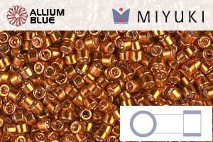 MIYUKI Delica® Seed Beads (DB0421) 11/0 Round - Galvanized Burnt Orange