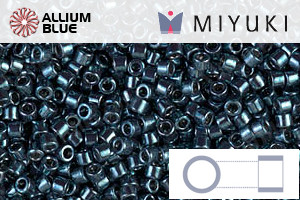 MIYUKI Delica® Seed Beads (DB0451) 11/0 Round - Galvanized Dark Steel Blue - Haga Click en la Imagen para Cerrar