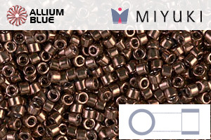MIYUKI Delica® Seed Beads (DB0460) 11/0 Round - Galvanized Cinnamon Brown - 關閉視窗 >> 可點擊圖片