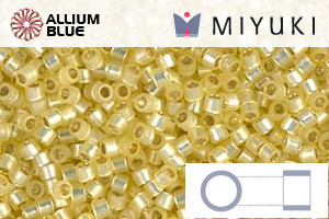 MIYUKI Delica® Seed Beads (DB0623) 11/0 Round - Dyed Jonquil Silver Lined Alabaster - Haga Click en la Imagen para Cerrar