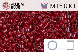 MIYUKI Delica® Seed Beads (DB0654) 11/0 Round - Dyed Opaque Maroon - Haga Click en la Imagen para Cerrar