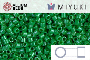 MIYUKI Delica® Seed Beads (DB0655) 11/0 Round - Dyed Opaque Kelly Green - 关闭视窗 >> 可点击图片