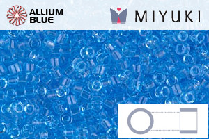 MIYUKI Delica® Seed Beads (DB0706) 11/0 Round - Transparent Aqua - Click Image to Close