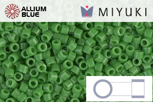 MIYUKI Delica® Seed Beads (DB0724) 11/0 Round - Opaque Green
