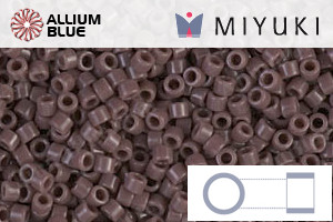 MIYUKI Delica® Seed Beads (DB0735) 11/0 Round - Opaque Dusty Plum - 關閉視窗 >> 可點擊圖片