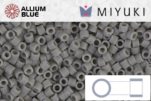 MIYUKI Delica® Seed Beads (DB0761) 11/0 Round - Matte Opaque Gray