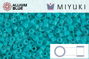 MIYUKI Delica® Seed Beads (DB0793) 11/0 Round - Dyed Semi-matte Opaque Turquoise Green