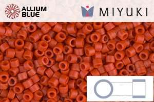 MIYUKI Delica® Seed Beads (DB0795) 11/0 Round - Dyed Semi-matte Opaque Dark Cinnabar - 关闭视窗 >> 可点击图片