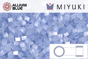 MIYUKI Delica® Seed Beads (DB0831) 11/0 Round - Light Periwinkle Silk Satin - Click Image to Close