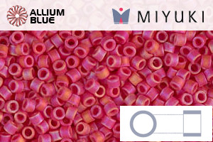 MIYUKI Delica® Seed Beads (DB0874) 11/0 Round - Matte Opaque Red AB - 关闭视窗 >> 可点击图片