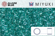 MIYUKI Delica® Seed Beads (DB0904) 11/0 Round - Sparkling Aqua Green Lined Crystal