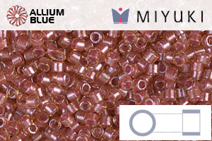 MIYUKI Delica® Seed Beads (DB0913) 11/0 Round - Sparkling Salmon Lined Topaz - Haga Click en la Imagen para Cerrar