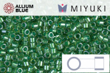 MIYUKI Delica® Seed Beads (DB0916) 11/0 Round - Sparkling Green Lined Chartreuse