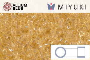 MIYUKI Delica® Seed Beads (DB1112) 11/0 Round - Transparent Crystal Ivory