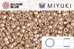 MIYUKI Delica® Seed Beads (DB1152) 11/0 Round - Galvanized SF Champagne