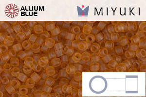 MIYUKI Delica® Seed Beads (DB1261) 11/0 Round - Matte Transparent Marigold - 关闭视窗 >> 可点击图片