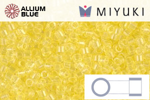 MIYUKI Delica® Seed Beads (DB1401) 11/0 Round - Transparent Pale Yellow - Haga Click en la Imagen para Cerrar
