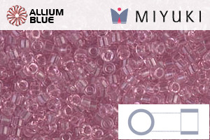 MIYUKI Delica® Seed Beads (DB1403) 11/0 Round - Transparent Pale Orchid - Click Image to Close