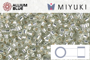 MIYUKI Delica® Seed Beads (DB1431) 11/0 Round - Silverlined Pale Moss Green - 关闭视窗 >> 可点击图片